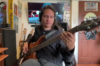 teach you bass in english or spanish for beginner and intermediate