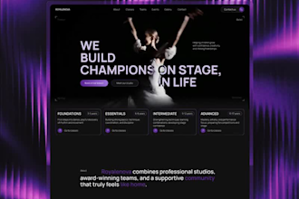 design a dance competition website, dance contest website, dance event register