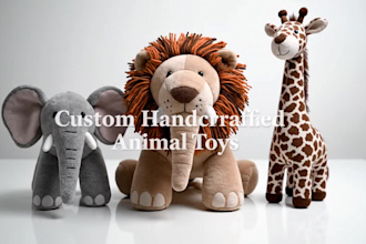 craft soft cuddly custom plush dolls pattern personalized plush toy from concept