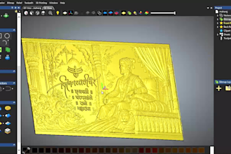 create cnc 3d relief design for router machine