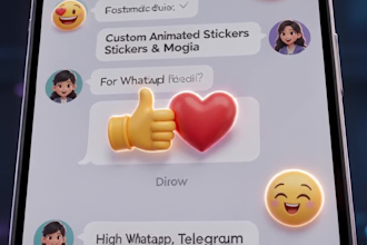 create aminated stickers ,emoji for whatsapp, telegram and other social media