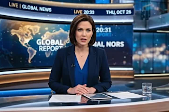 create ai spokeperson ai ugc video realistic ai  breaking news ai talking person