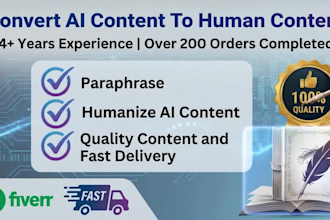 humanize ai content, rewrite and edit ai generated text