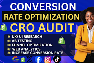 do conversion rate optimization shopify cro audit to boost shopify sales