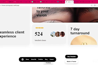 build a responsive photography website or portfolio