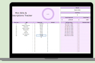 create excel finance tracker and budget planner