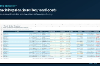 build an excel fleet maintenance tracker and pm schedule