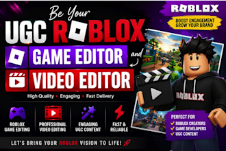 be your ugc roblox game editor and roblox video editor