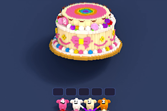 create professional 3d voxel for mobile games