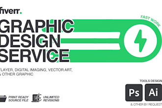 do graphic design, flyer, logo vector art in adobe illustrator, photoshop