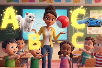 kids learning video animation for kids, kids learning video