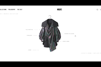 an immersive 3d website with scroll animation