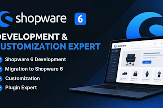 shopware 6 development, migration shopware customization plugin expert
