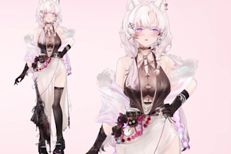 design vtuber model live2d  vtuber rigging anime live2d rigging character design