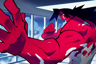 2d anime style, 2d character animation in frame by frame studio quality
