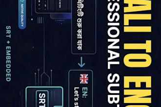 translate bengali to english with srt subtitles
