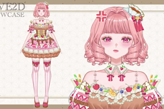 design custom vtuber model live2d rigging for chibi  anime art in vtube studio