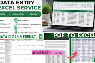 digitize documents, format data and manage business calendar