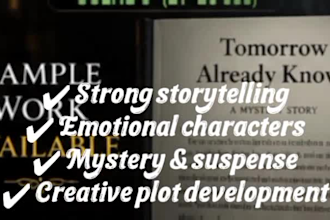 write engaging mystery and fantasy stories or novels