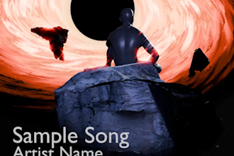 design professional song and album cover art in 2d and 3d