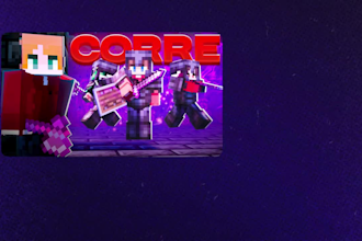 design high CTR minecraft thumbnails for your youtube channel