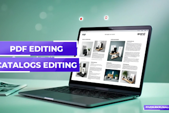 edit PDF documents and create professional catalogs