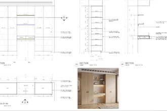draft millwork and cabinetry shop drawings