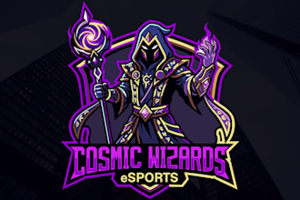 design esports mascot logo and cartoon character gaming