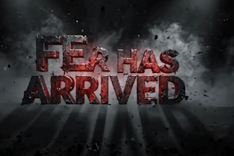 make horror intro with texts and your logo design