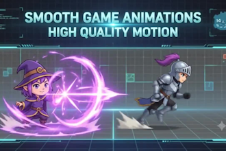 rig and animate spine 2d character animation for mobile  rpg games