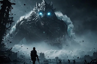 create a cinematic ai game trailer, teaser, ai gameplay promo video ai trailer