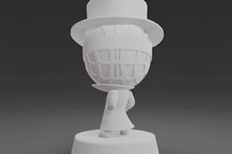 make 3d character or concept ready for 3d printing