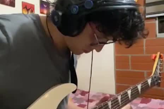 record professional electric guitar for your song