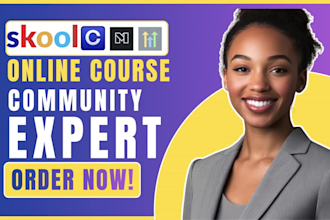 setup skool online community skool online course skool online course creation