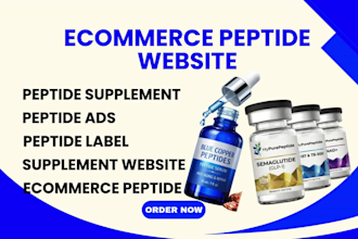 build fda compliant peptide website ecommerce peptide research peptide store