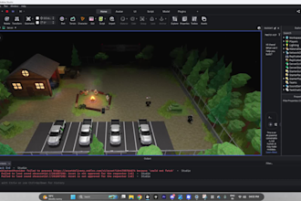 build a custom roblox map, building, cafe lobby and environment in roblox studio