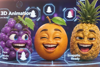 create custom 3d ar vtuber filter for lens studio and snap camera