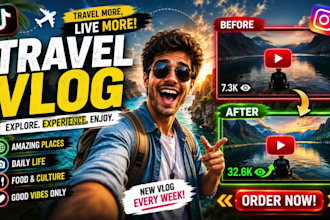 edit your travel and lifestyle vlog for youtube