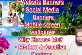 design facebook cover, you tube and twitter banners
