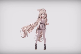 design, rig and convert vrchat avatar, vroid vrm model, vtuber commission, yuri
