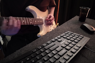 record professional electric guitar for your song
