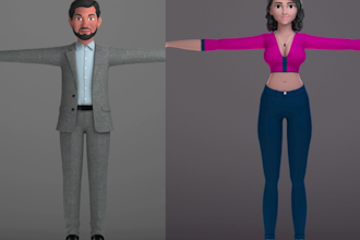 create 3d stylized and realistic character, props model with pbr texture