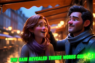 create 3d ai animated proposal video 3d romantic storytelling 3d pixar stories