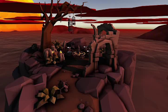 design lowpoly 3d environment in unity and unreal