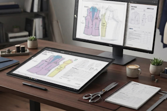 draft digital sewing patterns, grading and tech packs in PDF and dxf