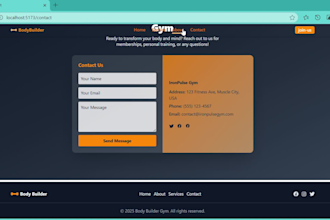 build a responsive gym website for your fitness business