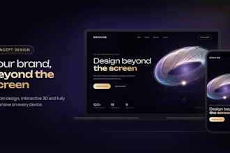 build a futuristic premium website with 3d animations and webgl