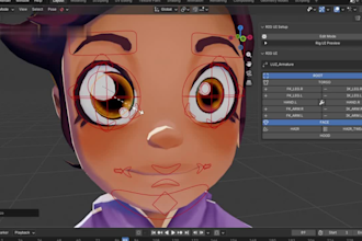 create 3d rigging in blender, 52 arkit, mocap ik fk, morph retarget, animaze rig