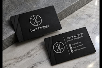 design a modern minimalist business card