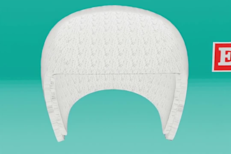 create a custom futuristic wearable helmet 3d model
